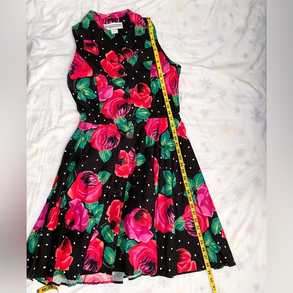 Vintage Jessica Howard by Mitchell Rodbell floral polka dot career dress - Picture 15 of 15